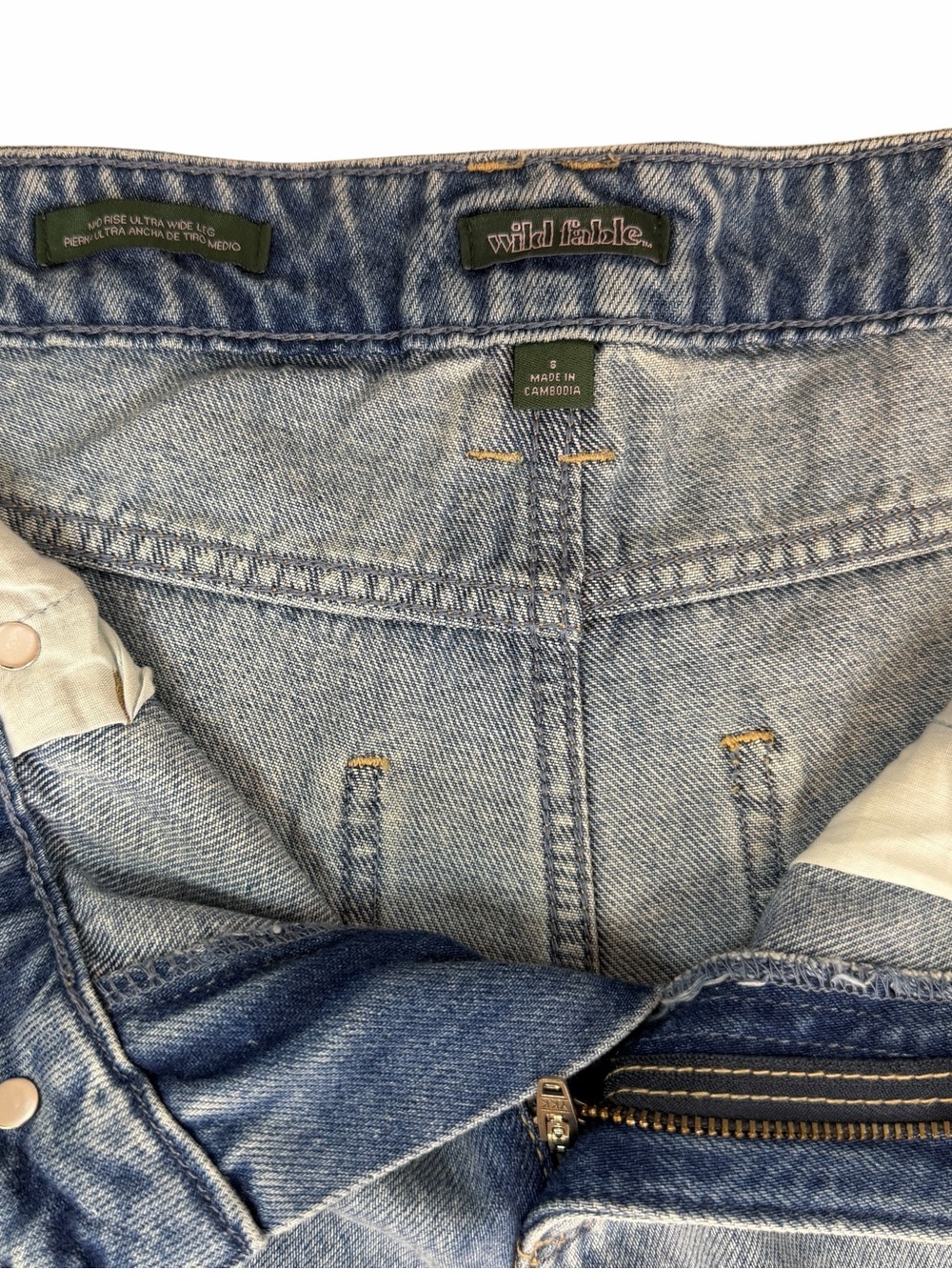 wild fable Baggy Light Blue Wide-Leg Jeans - Picture 3 of 5